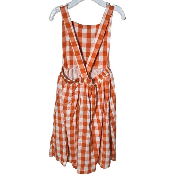 Angel Dear Painted Gingham Pink Smocked Overall Shortie main image 0
